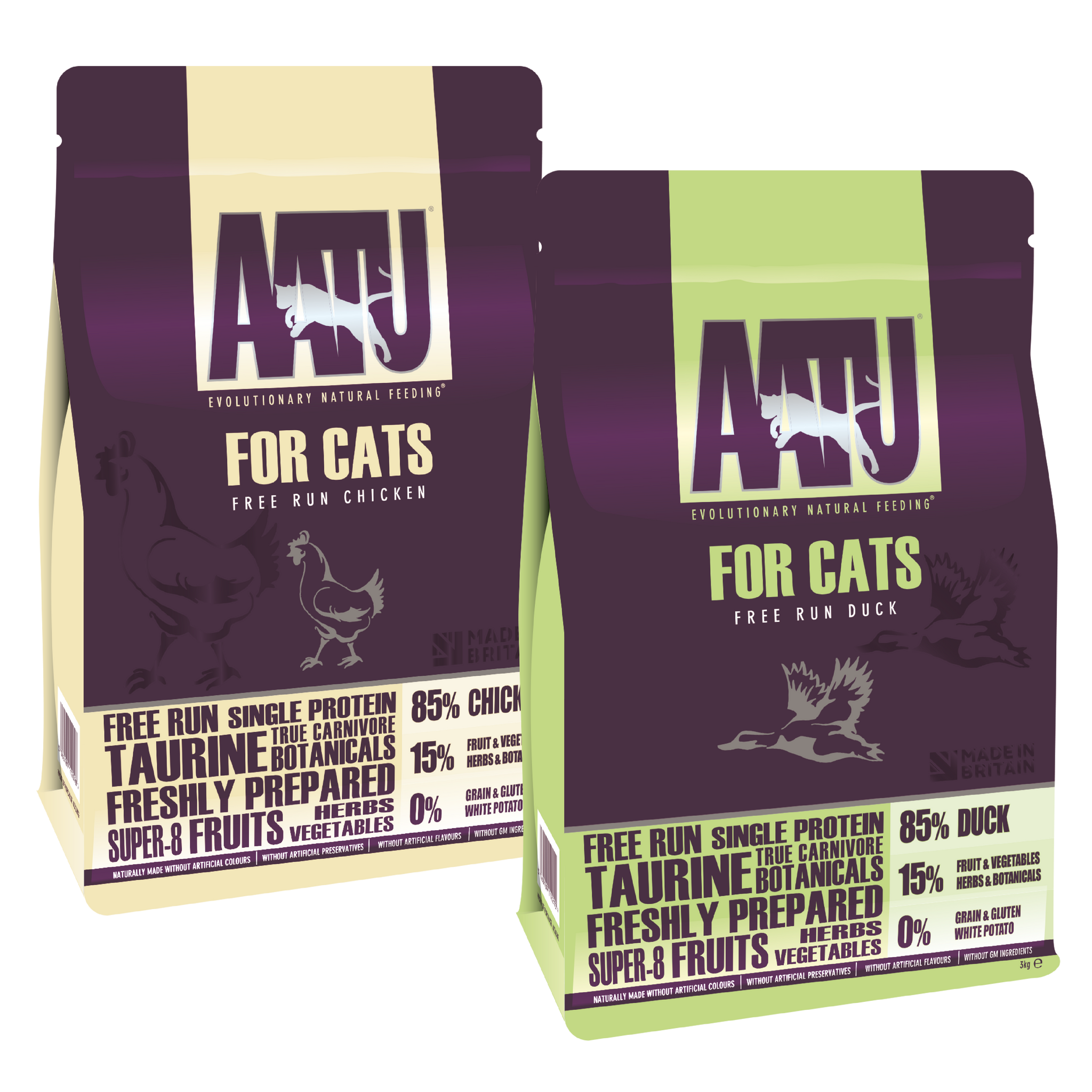 AATU for cats bundle Chicken & duck dry food