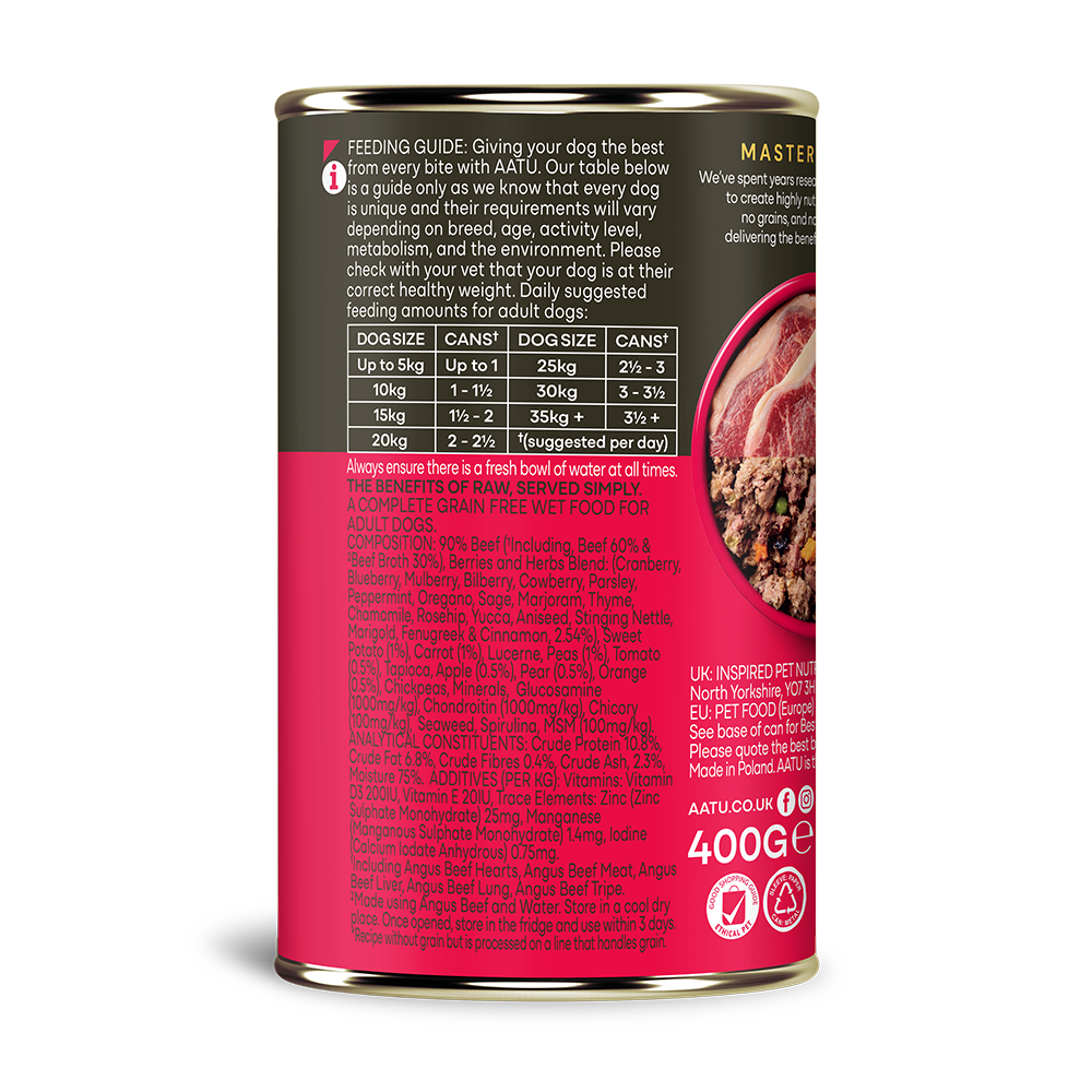 Angus Beef Wet Dog Food - Angus Beef Wet Dog Food
