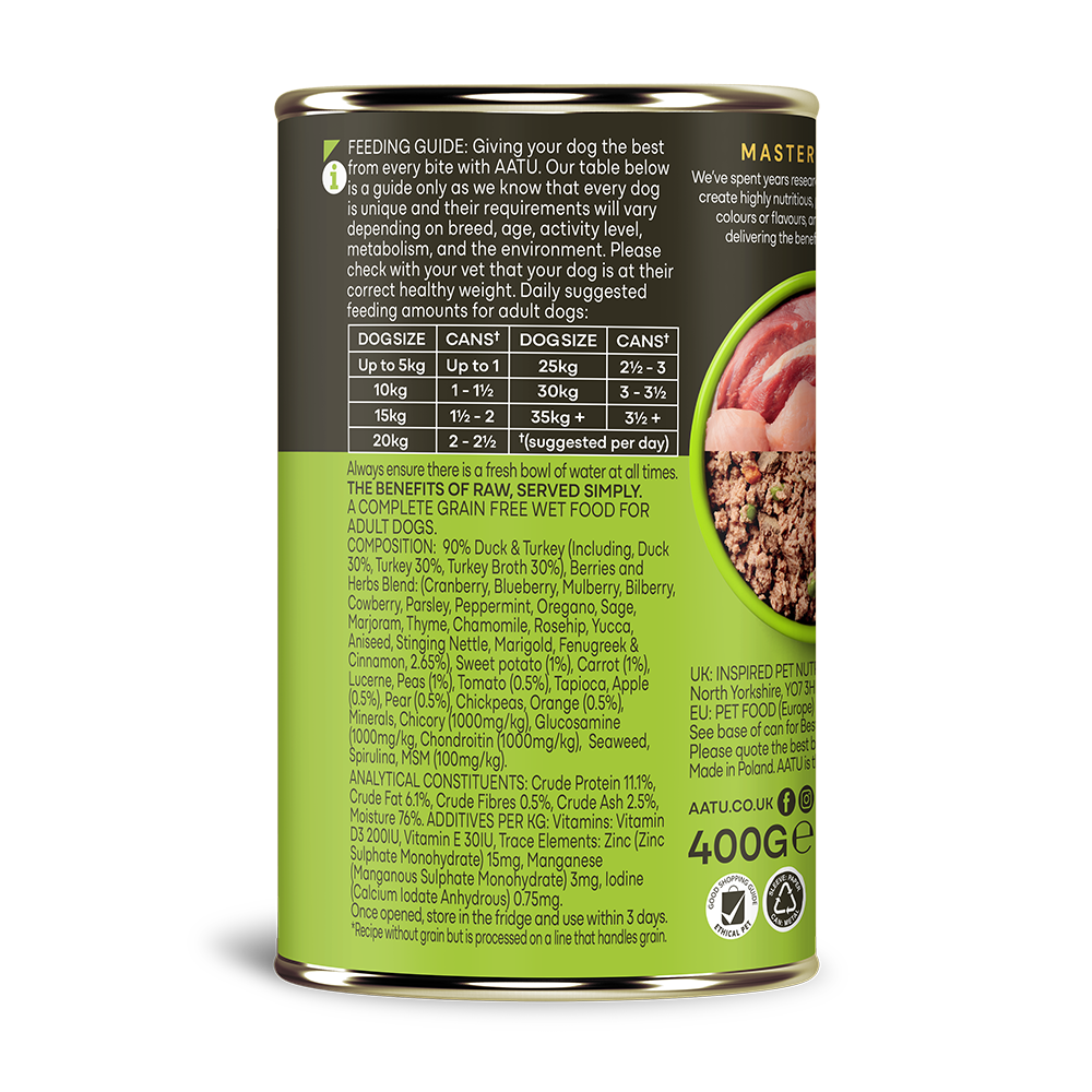 Duck & Turkey Wet Dog Food - Duck & Turkey Wet Dog Food