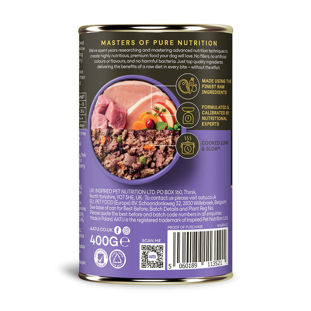 Pork & Wild Boar Wet Dog Food - Pork & Wild Boar Wet Dog Food