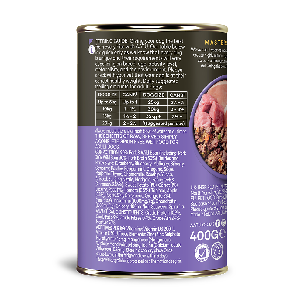 Pork & Wild Boar Wet Dog Food - Pork & Wild Boar Wet Dog Food