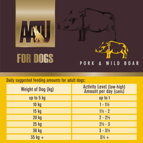 Pork & Wild Boar Wet Dog Food - short-dated stock