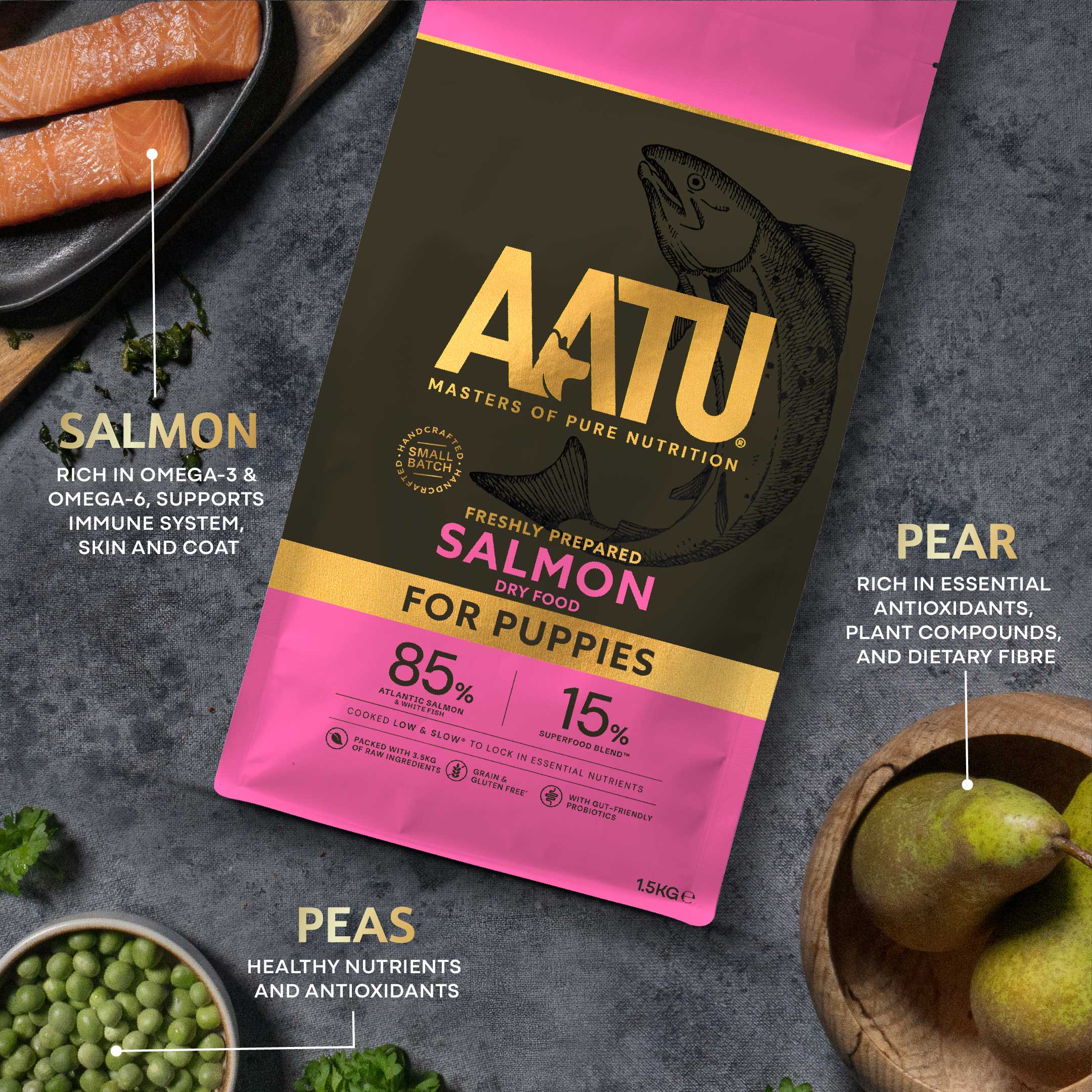 AATU Puppy Trial: Salmon Dry Food for Puppies - AATU Puppy Trial: Salmon Dry Food for Puppies