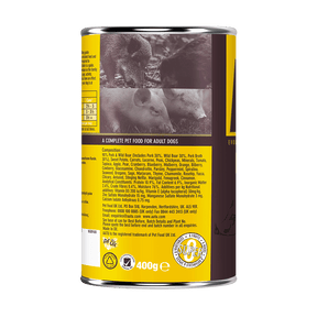 Pork & Wild Boar Wet Dog Food - short-dated stock