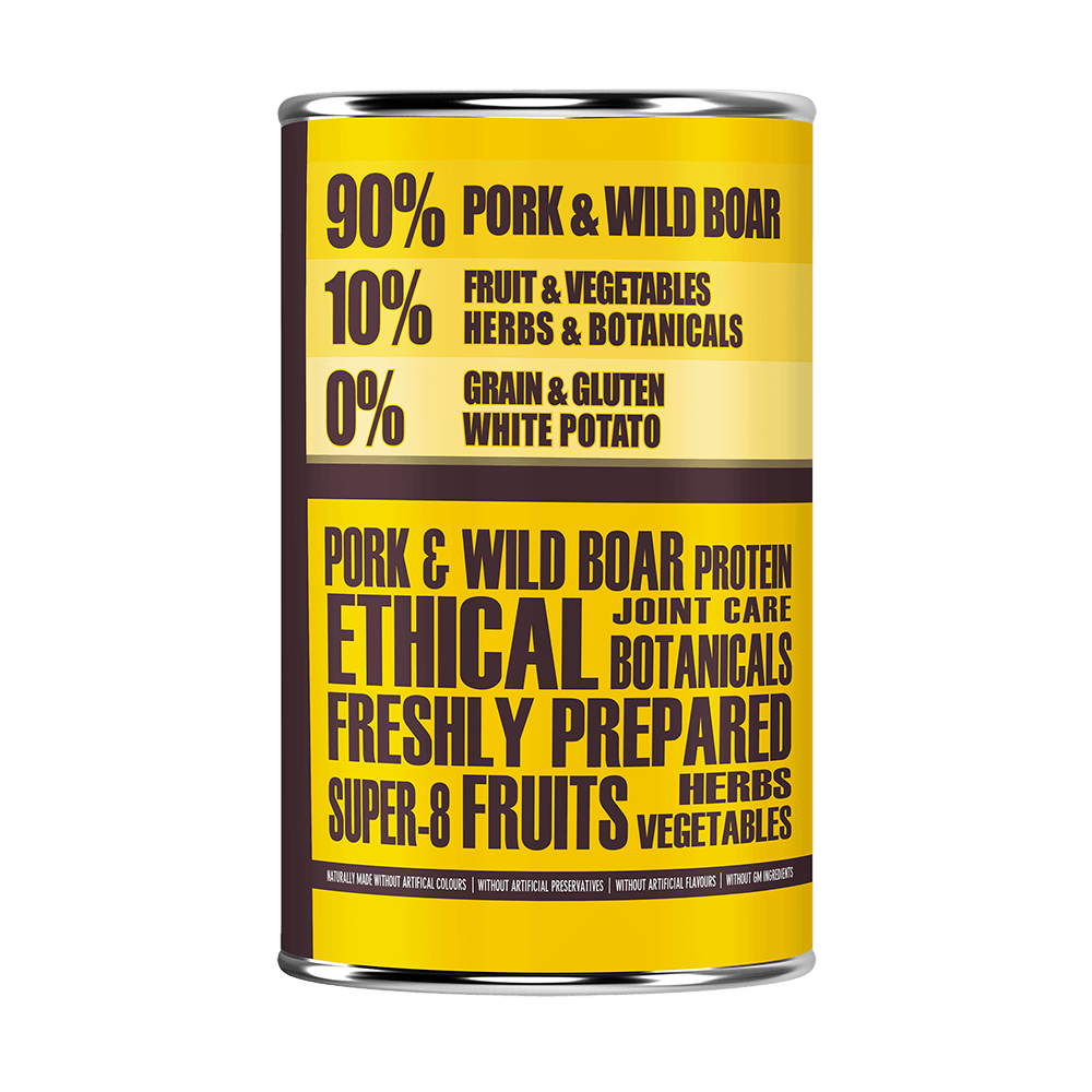 Pork & Wild Boar Wet Dog Food - short-dated stock