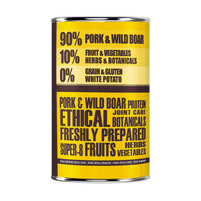 Pork & Wild Boar Wet Dog Food - short-dated stock
