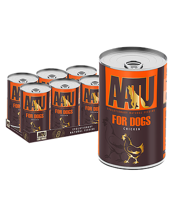 AATU for Dogs free run chicken tin (400G X 6)