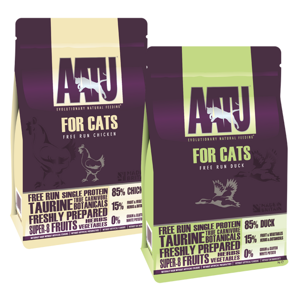 Chicken Duck Dry Cat Food Bundle AATU Pet Food