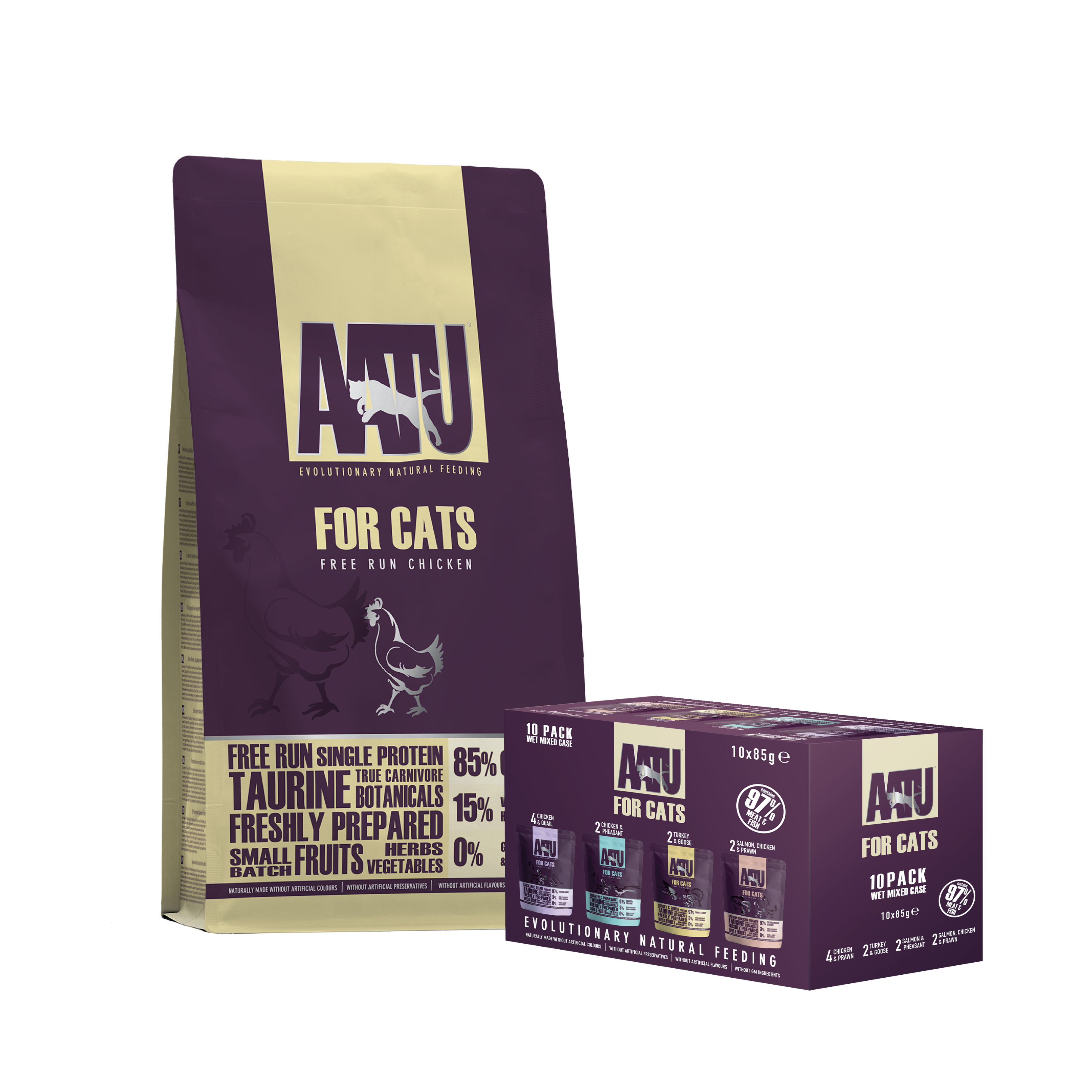 Chicken Dry & Wet Cat Food Variety Bundle