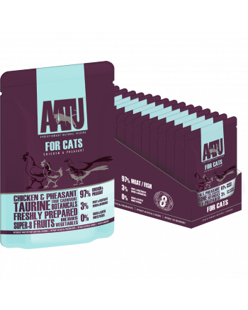 Chicken & Pheasant Wet Cat Food - AATU for cats wet pouch chicken & pheasant flavour